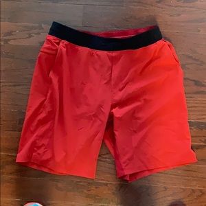 Lululemon Men's  T.H.E Luxtreme Liner Red Shorts